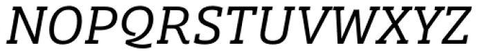Bree Serif Light Italic Font UPPERCASE