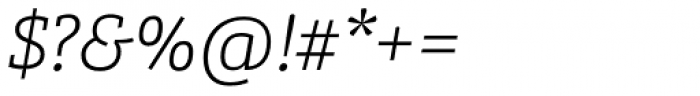 Bree Serif Thin Italic Font OTHER CHARS