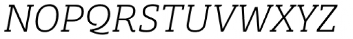Bree Serif Thin Italic Font UPPERCASE