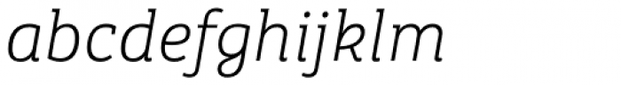Bree Serif Thin Italic Font LOWERCASE