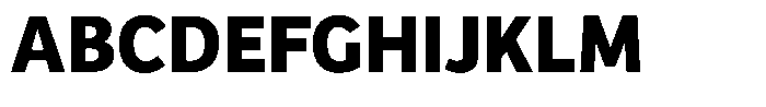 Bree Thai Bold Font UPPERCASE