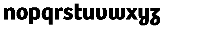 Bree Thai Bold Font LOWERCASE