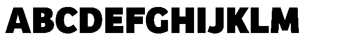 Bree Thai Extrabold Font UPPERCASE