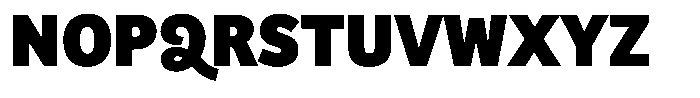 Bree Thai Extrabold Font UPPERCASE