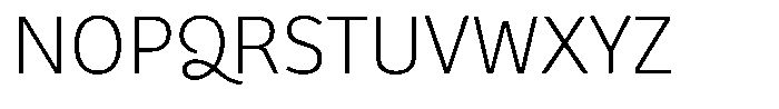 Bree Thai Thin Font UPPERCASE