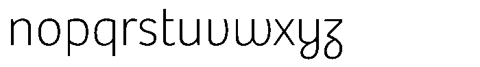 Bree Thai Thin Font LOWERCASE