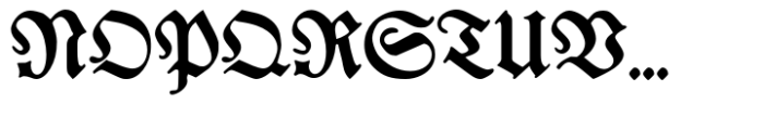Breitkopf Fraktur Std Regular Font UPPERCASE