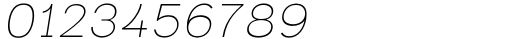 Bremenoff Thin Italic Font OTHER CHARS