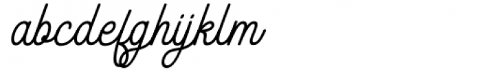 Brendan Script Italic Font LOWERCASE
