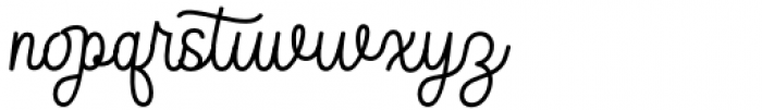 Brendan Script Regular Font LOWERCASE