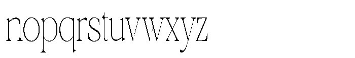 Brendast Grande Regular Font LOWERCASE