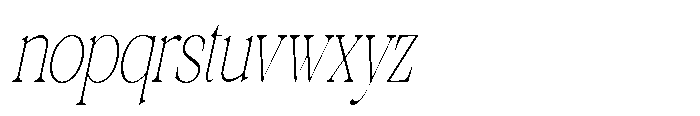 Brendast Grande Slant Font LOWERCASE