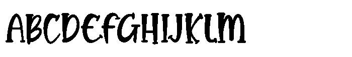 Brenden Bouncy Font UPPERCASE