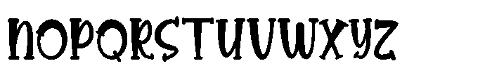 Brenden Bouncy Font UPPERCASE