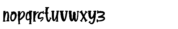 Brenden Bouncy Font LOWERCASE