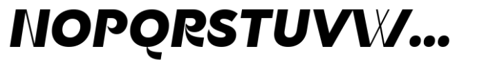 Brendiva Black Italic Font UPPERCASE
