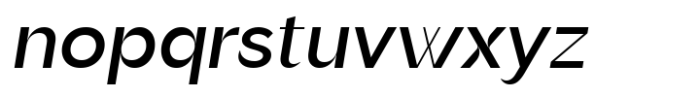 Brendiva Medium Italic Font LOWERCASE