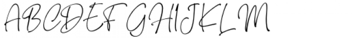Brendria Signature Regular Font UPPERCASE