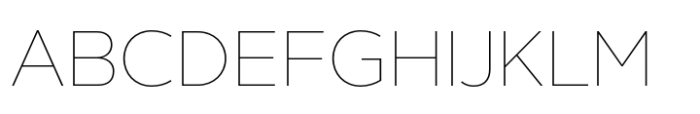 Breno Hairline Font UPPERCASE