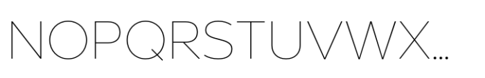 Breno Hairline Font UPPERCASE