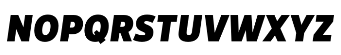 Breno Narrow Black Italic Font UPPERCASE