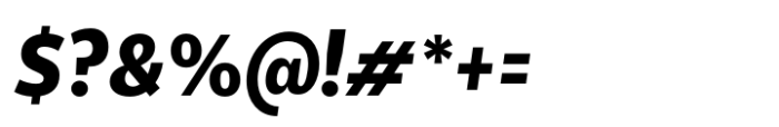 Breno Narrow ExtraBold Italic Font OTHER CHARS