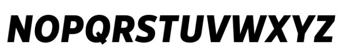 Breno Narrow ExtraBold Italic Font UPPERCASE