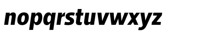 Breno Narrow ExtraBold Italic Font LOWERCASE