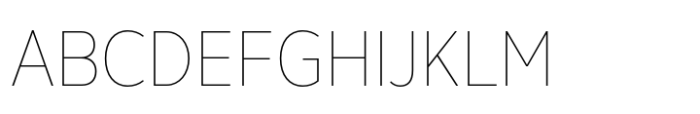 Breno Narrow Hairline Font UPPERCASE