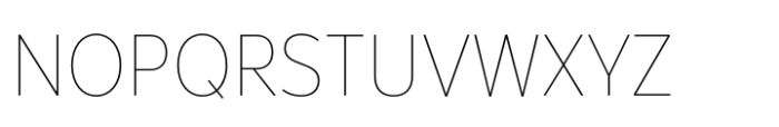 Breno Narrow Hairline Font UPPERCASE