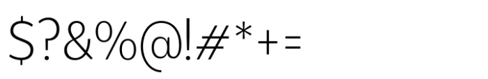 Breno Narrow Light Font OTHER CHARS