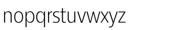 Breno Narrow Light Font LOWERCASE