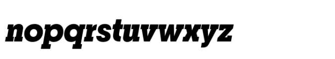 Breton Black Italic Font LOWERCASE