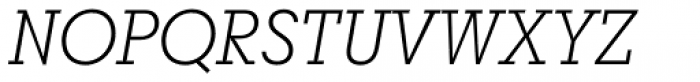 Breton Light Italic Font UPPERCASE