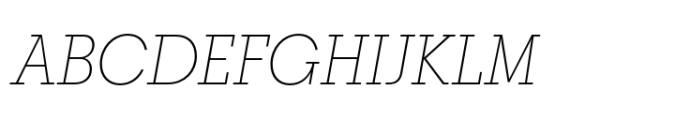 Breton Thin Italic Font UPPERCASE