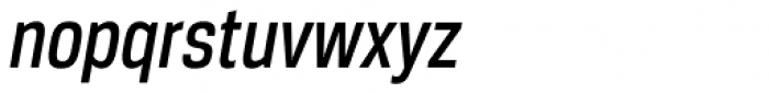 Breuer Condensed Medium Italic Font LOWERCASE