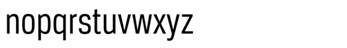 Breuer Condensed Regular Font LOWERCASE
