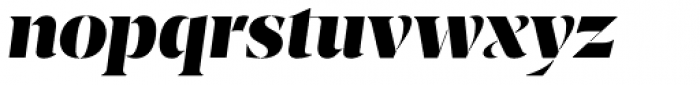 Breve Display Stencil Italic Font LOWERCASE