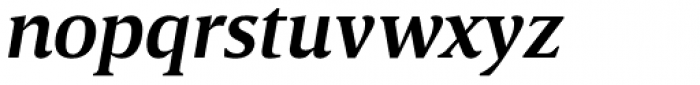 Breve Text Semi Bold Italic Font LOWERCASE