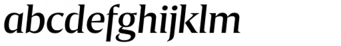 Breve Title Medium Italic Font LOWERCASE