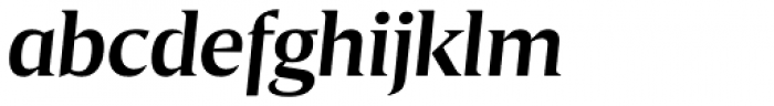 Breve Title Semi Bold Italic Font LOWERCASE