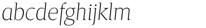 Breve Title Thin Italic Font LOWERCASE