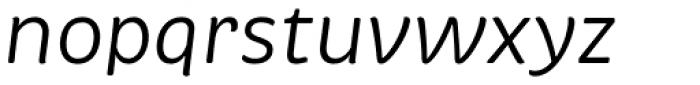 Brevia Italic Font LOWERCASE