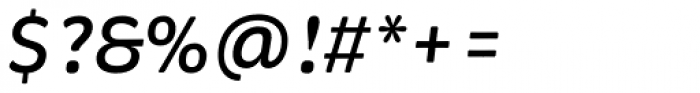 Brevia Medium Italic Font OTHER CHARS