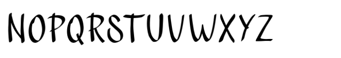 Brezypop Handwritten Font UPPERCASE