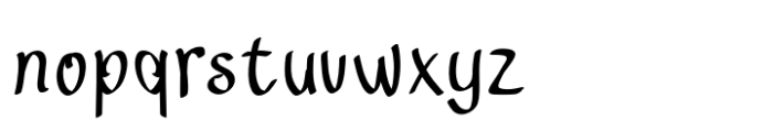 Brezypop Handwritten Font LOWERCASE