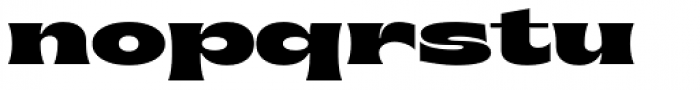 Brice Black Expanded Font LOWERCASE