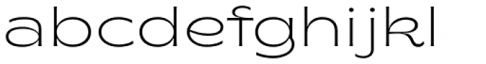 Brice Extra Light Expanded Font LOWERCASE