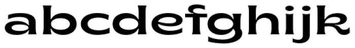 Brice Regular Expanded Font LOWERCASE