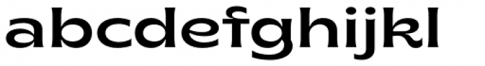 Brice Regular Semi Expanded Font LOWERCASE